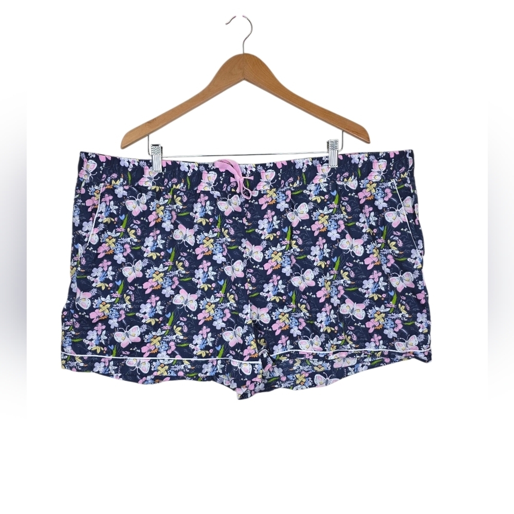 Vera Bradley Womens 3X Pajama Comfort Shorts Butterfly Floral 100% Cotton PJ
